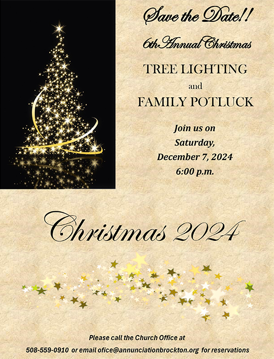 Annual Tree Lighting and Family Potluck